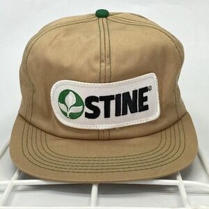 Vintage K-Products Stine‎ Seed Snapback Hat Farm Soybeans Patch